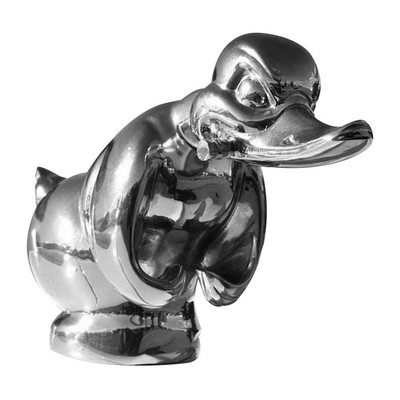 Ornament pentru capota mașinii de rață supărată, autocolant pentru capota față, pentru bordul mașinii, din aliaj de rață puternică, pentru accesorii de decorare a mașinii