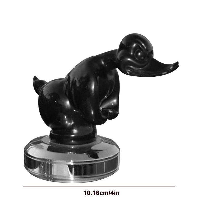 Ornament pentru capota mașinii de rață supărată, autocolant pentru capota față, pentru bordul mașinii, din aliaj de rață puternică, pentru accesorii de decorare a mașinii