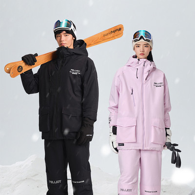 Ανδρικά και γυναικεία μπουφάν για σκι Χειμερινά ζεστά αντιανεμικά και αδιάβροχα αθλητικά σνόουμπορντ για εξωτερικούς χώρους Γυναικείο μπουφάν Demi-season