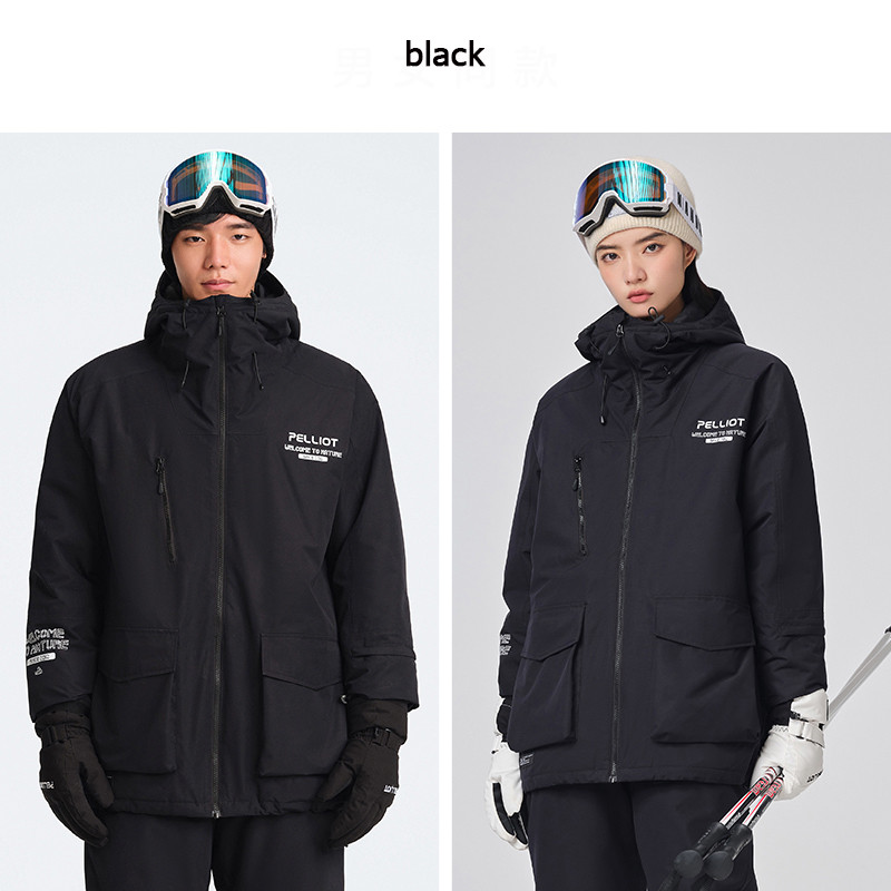 Jachete de schi pentru bărbați și femei, iarnă, caldă, rezistentă la vânt și la apă, sport în aer liber, snowboard, jachetă demi-sezon pentru femei