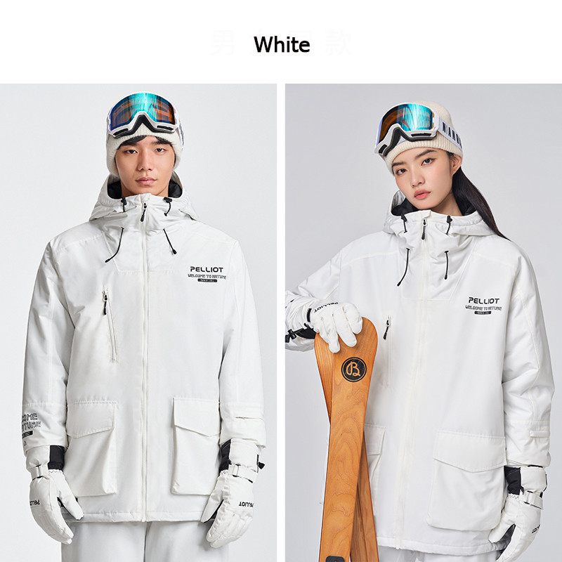 Jachete de schi pentru bărbați și femei, iarnă, caldă, rezistentă la vânt și la apă, sport în aer liber, snowboard, jachetă demi-sezon pentru femei