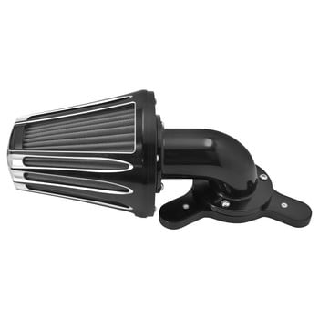 Μοτοσικλέτα Black Air Cleaner Intake Φίλτρο αέρα CNC για Harley Touring Trike Road Electra Street Glide 08-16 Dyna FXDLS Softail