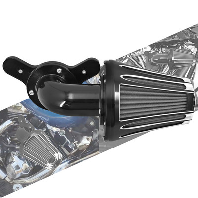 Motocikl crni pročistač zraka usisni CNC filtar zraka za Harley Touring Trike Road Electra Street Glide 08-16 Dyna FXDLS Softail