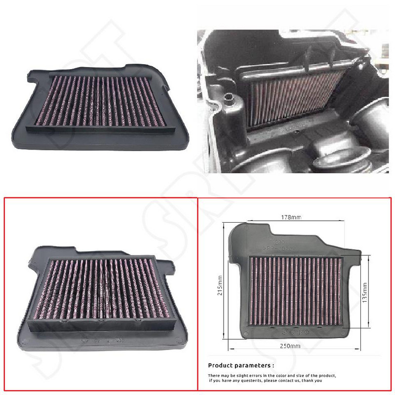 Se potrivește pentru Yamaha MT09 FZ09 Niken MT-09 Tracer 900 XSR900 2020 Filtru de curățare a filtrului de aer pentru motociclete Filtru de curățare de schimb pentru admisia de aer
