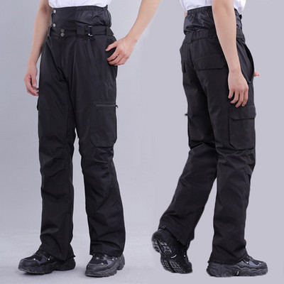Pantaloni de schi Bărbați Femei Spot Single-board Dublu-board Îngroșat Cald Rezistent la uzură Curea impermeabilă Pantaloni din bumbac în aer liber