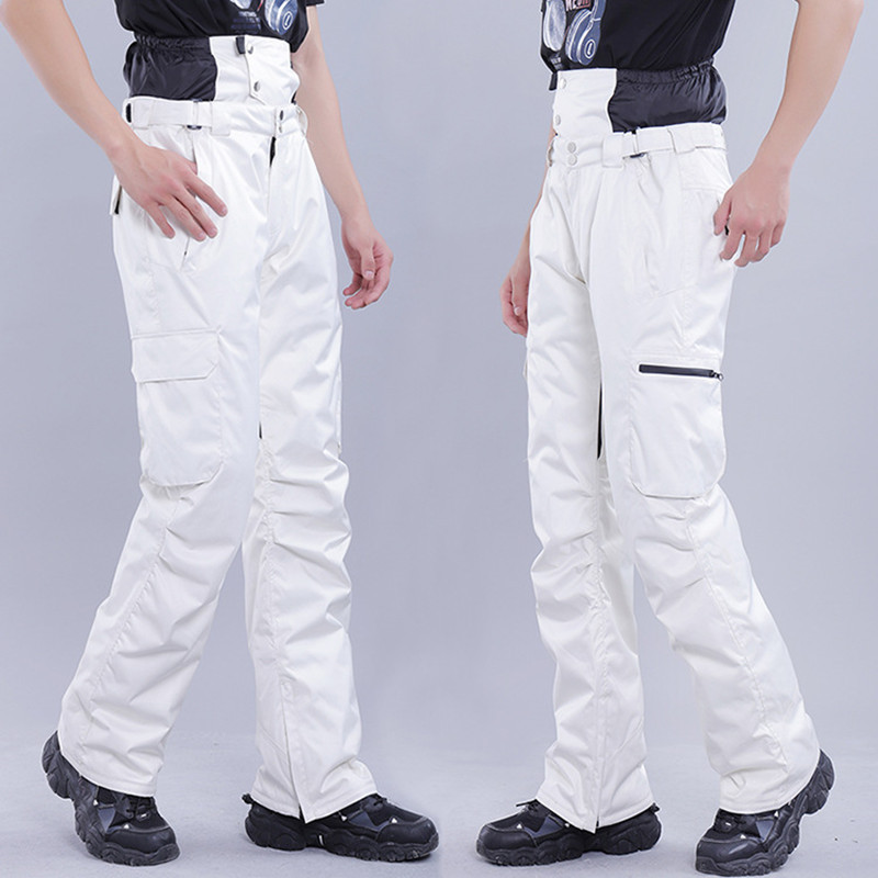 Pantaloni de schi Bărbați Femei Spot Single-board Dublu-board Îngroșat Cald Rezistent la uzură Curea impermeabilă Pantaloni din bumbac în aer liber