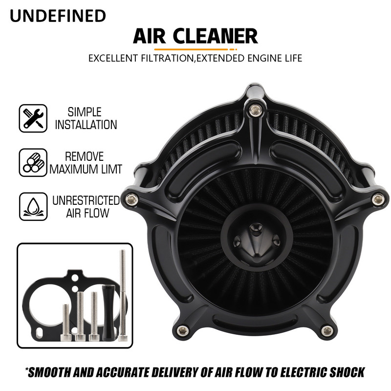 Filtru de aer de curățat admisie pentru Harley Street Rod XG750A 2017-2020 CNC Aluminiu Negru Turbine Filtre filtre a air moto