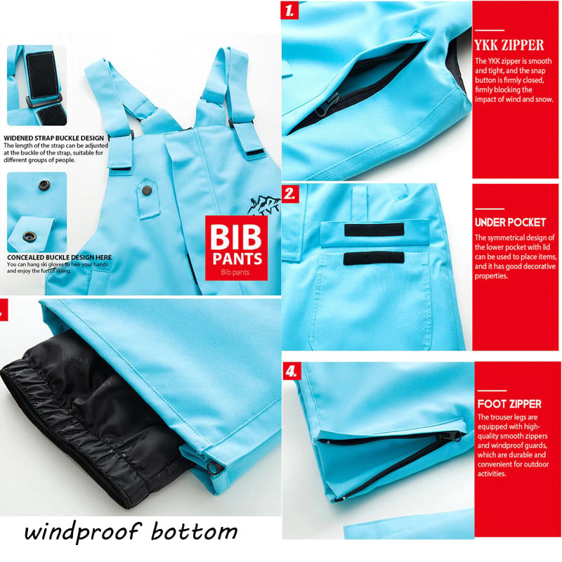 Téli új egyrészes sínadrág férfi női szabadtéri snowboard ruha szélálló vízálló overál síruhák hónadrág jumpsuit