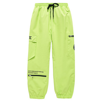 Ски панталони за мъже и жени НАД РАЗМЕР Зимни външни ветроустойчиви, водоустойчиви топли еднобордови двойни бордови предпазни ски панталони за кръста