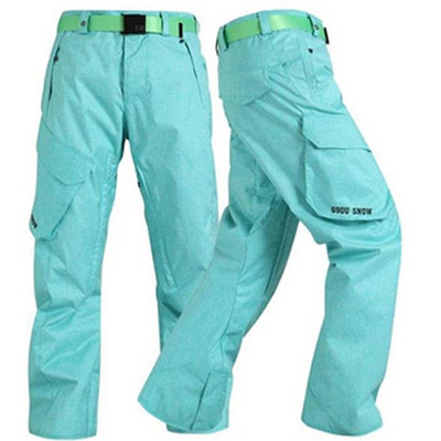 Pantaloni bărbați din denim pentru zăpadă cu gheață Îmbrăcăminte de specialitate pentru snowboarding 10k rezistent la apă și rezistență la vânt Sport în aer liber Pantaloni de schi Gsou Snow