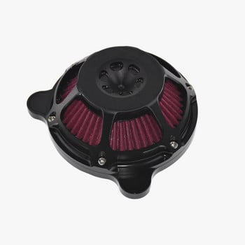 Μοτοσικλέτα Air Cleaner Αλουμίνιο Μαύρο For Harley Road King 00-17 Sportster 883 1200 XL Softail 2016 2017