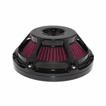 Μοτοσικλέτα Air Cleaner Αλουμίνιο Μαύρο For Harley Road King 00-17 Sportster 883 1200 XL Softail 2016 2017