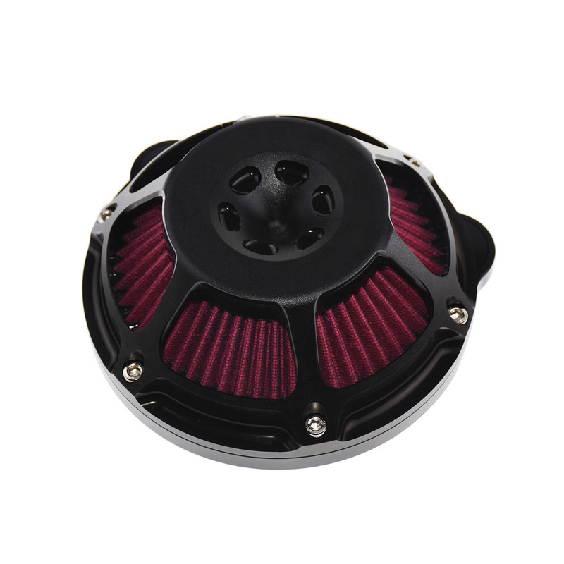 Pročistač zraka za motocikle Aluminijski crni za Harley Road King 00-17 Sportster 883 1200 XL Softail 2016 2017