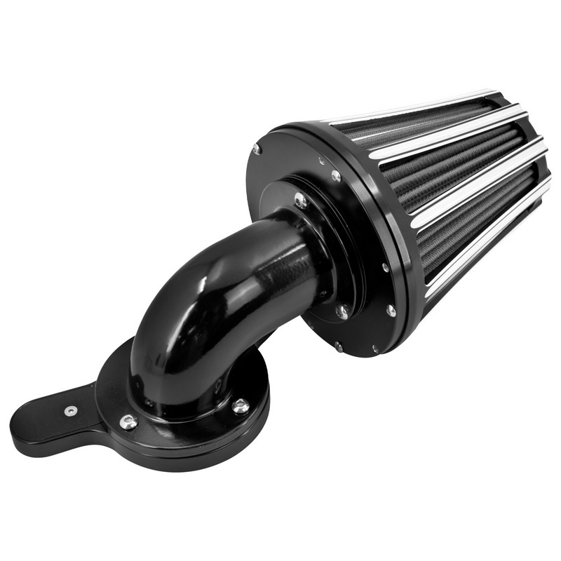 Filtru de aer pentru motocicletă Curățător negru de admisie pentru Harley Touring Street Electra Glide Dyna Sportster XL1200 883 Softail Breakout