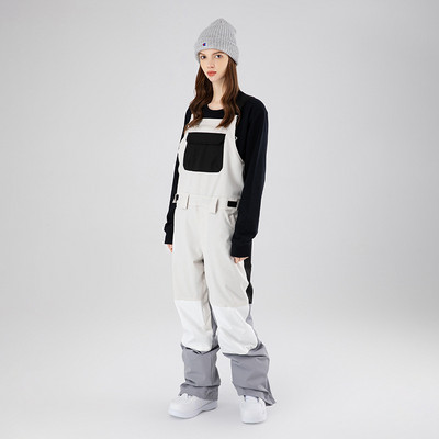 Costume de schi Femei Jachete de snowboard în aer liber Bărbați Pantaloni de schi Salopete Set de schi Impermeabil rezistent la uzură Îmbrăcăminte de iarnă Pantaloni de zăpadă