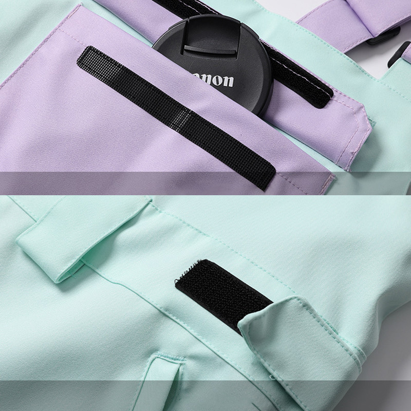 Costume de schi Femei Jachete de snowboard în aer liber Bărbați Pantaloni de schi Salopete Set de schi Impermeabil rezistent la uzură Îmbrăcăminte de iarnă Pantaloni de zăpadă