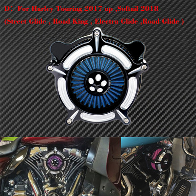 Filtru de admisie pentru turbina CNC pentru filtre de aer pentru Harley Sportster XL Iron Dyna Softail Touring Road King Electra Glide
