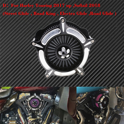 Filtru de admisie pentru turbina CNC pentru filtre de aer pentru Harley Sportster XL Iron Dyna Softail Touring Road King Electra Glide