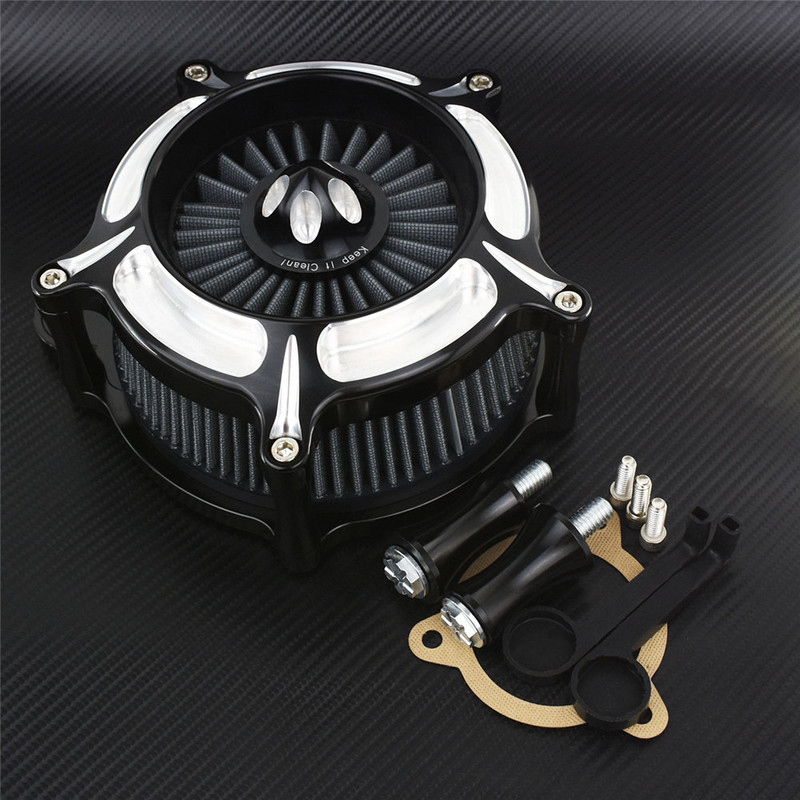 Filtru de admisie pentru turbina CNC pentru filtre de aer pentru Harley Sportster XL Iron Dyna Softail Touring Road King Electra Glide