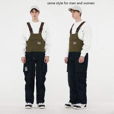 Iarna Noi costume de schi dintr-o singură piesă Femei Bărbați Blugi impermeabili Salopete Pantaloni de snowboard Pantaloni de schi Pantaloni de zăpadă Salopete rezistente la vânt