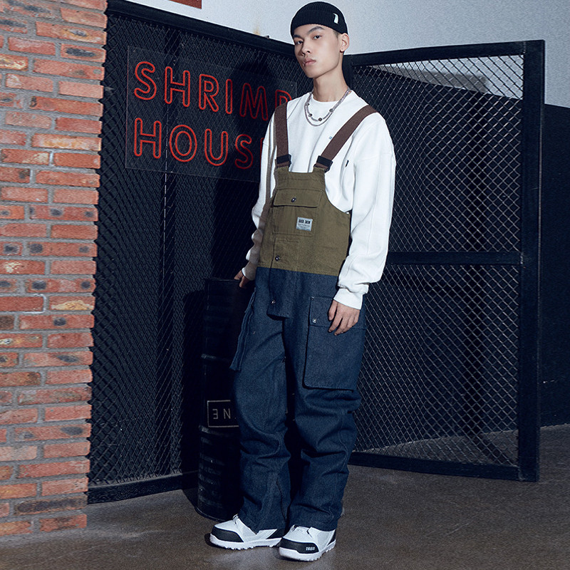 Iarna Noi costume de schi dintr-o singură piesă Femei Bărbați Blugi impermeabili Salopete Pantaloni de snowboard Pantaloni de schi Pantaloni de zăpadă Salopete rezistente la vânt