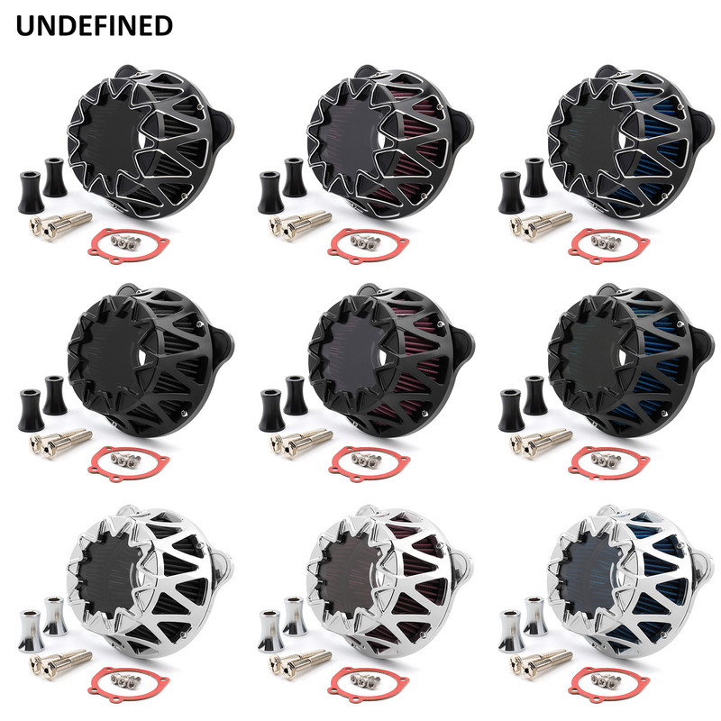 Kit de curățare admisie CNC pentru filtru de aer pentru Harley Dyna FXR Street Bob Softail Slim 1993-2015 Touring Road Glide 93-2007 Twin Cam EVO