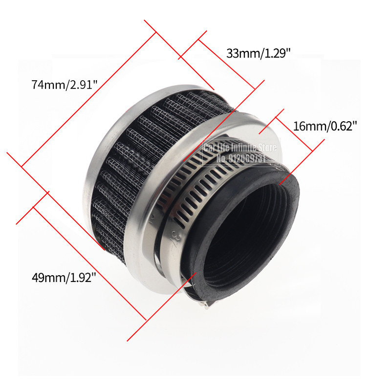 Univerzális 28-60 mm-es légszűrő tisztító motorkerékpár ATV Pit Dirt Bike légtisztító szívószűrő Honda Kawasaki Yamaha Moto-hoz