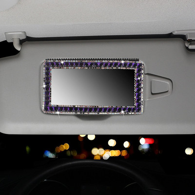 Strasszkő autóbelső visszapillantó tükör/napellenző dekoráció Crystal Bling gyémánt dísz Hátsó tükör burkolat Autótartozékok
