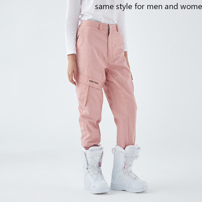 2022, pantaloni de schi noi, salopete pentru femei, pantaloni de snowboard în aer liber, pantaloni de iarnă pentru bărbați, pantaloni de schi, impermeabili, rezistenți la vânt, cu grindă, largi