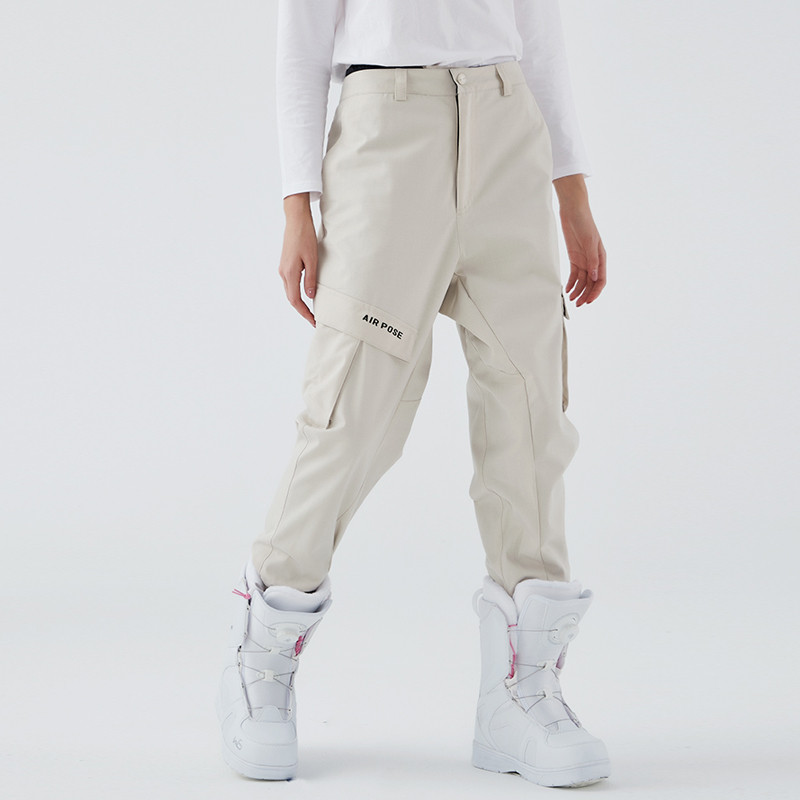 2022, pantaloni de schi noi, salopete pentru femei, pantaloni de snowboard în aer liber, pantaloni de iarnă pentru bărbați, pantaloni de schi, impermeabili, rezistenți la vânt, cu grindă, largi