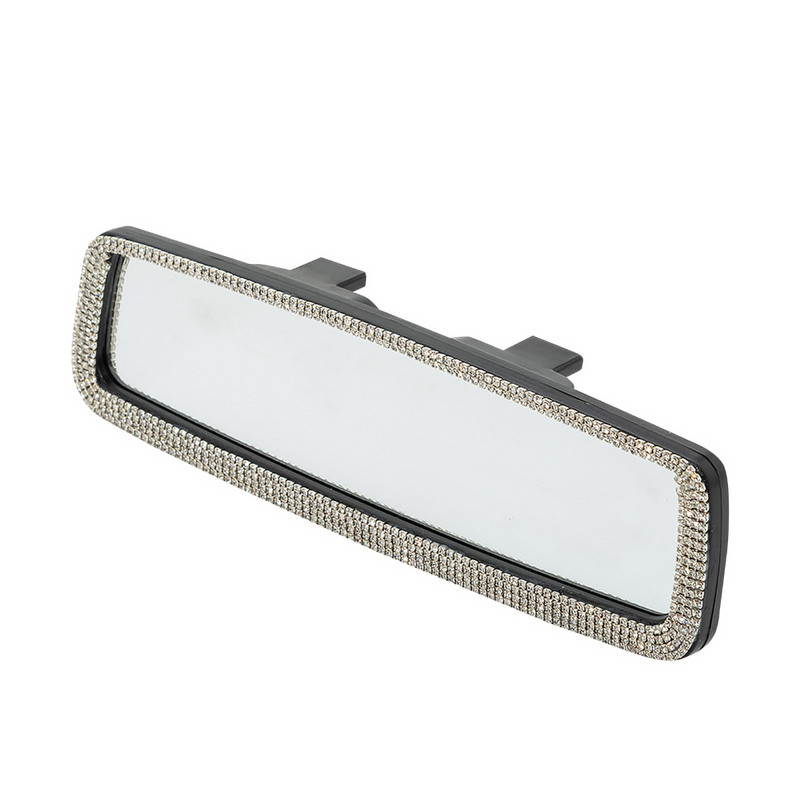 Cristal oglindă retrovizoare interioară mașină Decor Charm Bling Diamond Ornament Capac oglindă retrovizoare Fete Femei Accesorii de interior