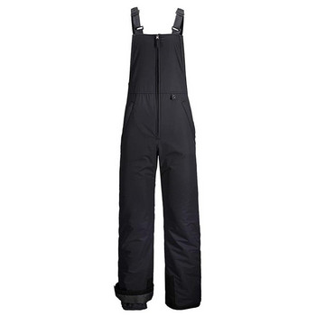 Дамски ски панталони Bib Черен цветен гащеризон Спорт на открито Удебелен поддържащ топлина Сноуборд панталон Аксесоар за дрехи XL