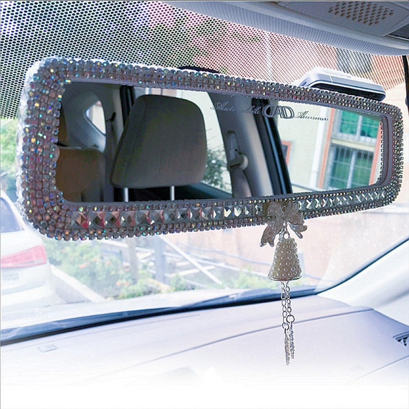 Decor oglindă retrovizoare cu strass, fluture, farmecul interior al mașinii, cristal diamant, capac pentru oglinda retrovizoare, accesorii auto