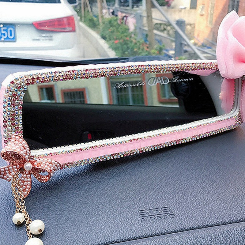 Decor oglindă retrovizoare cu strass, fluture, farmecul interior al mașinii, cristal diamant, capac pentru oglinda retrovizoare, accesorii auto