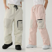 Iarna 2022, noi pantaloni de schi, bărbați, femei, sport în aer liber, salopete de snowboard, impermeabile, îmbrăcăminte de iarnă, pantaloni de zăpadă îngroșați