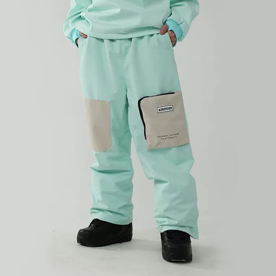 Iarna 2022, noi pantaloni de schi, bărbați, femei, sport în aer liber, salopete de snowboard, impermeabile, îmbrăcăminte de iarnă, pantaloni de zăpadă îngroșați