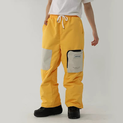 Iarna 2022, noi pantaloni de schi, bărbați, femei, sport în aer liber, salopete de snowboard, impermeabile, îmbrăcăminte de iarnă, pantaloni de zăpadă îngroșați