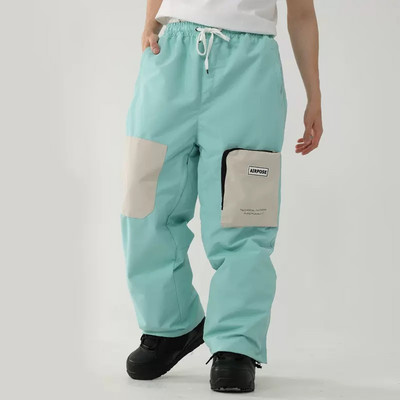 Iarna 2022, noi pantaloni de schi, bărbați, femei, sport în aer liber, salopete de snowboard, impermeabile, îmbrăcăminte de iarnă, pantaloni de zăpadă îngroșați