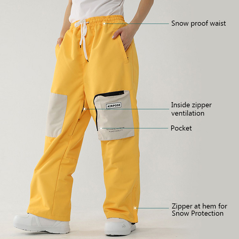 Iarna 2022, noi pantaloni de schi, bărbați, femei, sport în aer liber, salopete de snowboard, impermeabile, îmbrăcăminte de iarnă, pantaloni de zăpadă îngroșați