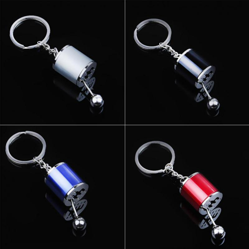 1 buc. breloc cu cap de viteză cutie de viteze cu 6 viteze creative pentru mașină, pârghie de transmisie mecanică manuală, breloc metalic pentru chei de mașină, accesorii