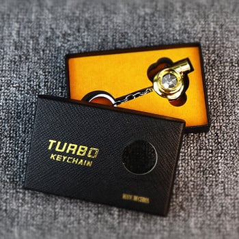 Mini LED Turbo Turbocharger Keychain Spinning Turbine Keychain Ring Κρεμαστό μπρελόκ αυτοκινήτου Μπρελόκ αυτοκινήτου Αξεσουάρ εσωτερικού χώρου