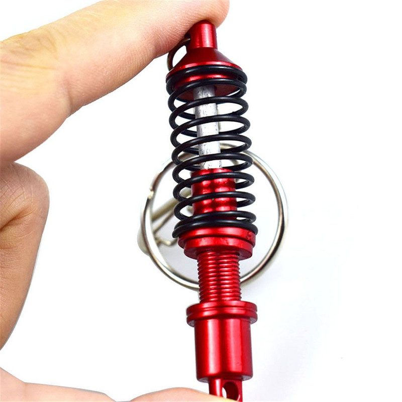 1 buc. Arcuri elicoidale reglabile piesa masina amortizor breloc din aliaj breloc cu arc amortizor cadou creativ
