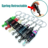 Suspensie breloc cu amortizor de șoc pentru mașină, la modă nouă, pentru iubitorii de mașini, geantă de mașină creativă unisex, brelocuri cu arc de metal, cadouri cu pandantiv