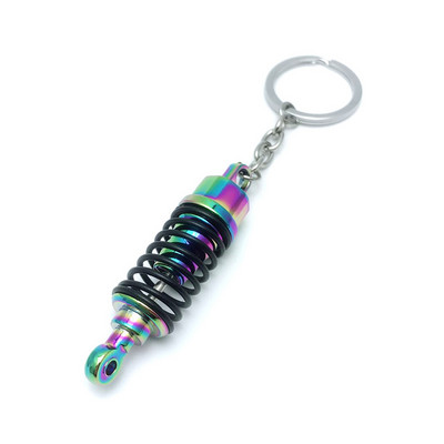 Suspensie breloc cu amortizor de șoc pentru mașină, la modă nouă, pentru iubitorii de mașini, geantă de mașină creativă unisex, brelocuri cu arc de metal, cadouri cu pandantiv