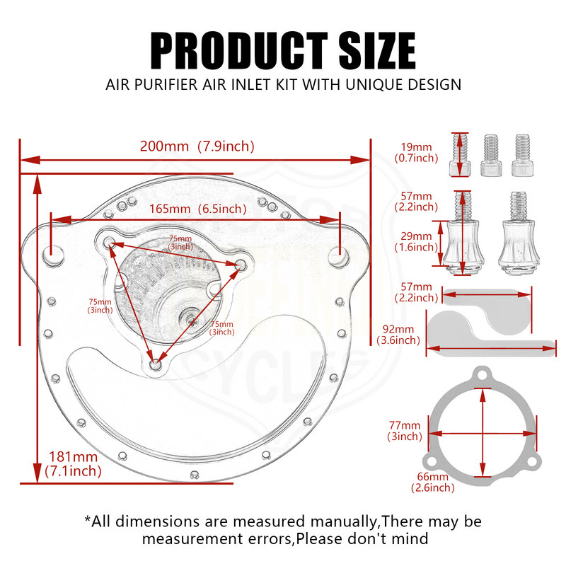 Filtru de admisie pentru purificator de aer pentru motocicleta Harley Touring Street Glide Road King 2017-2022 Softail Breakout Fatboy Slim 2018-2022