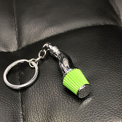 Llanta negra llaveros turbine llaveros metal con freno rueda de discos llavero concentrador accesorios para automóviles