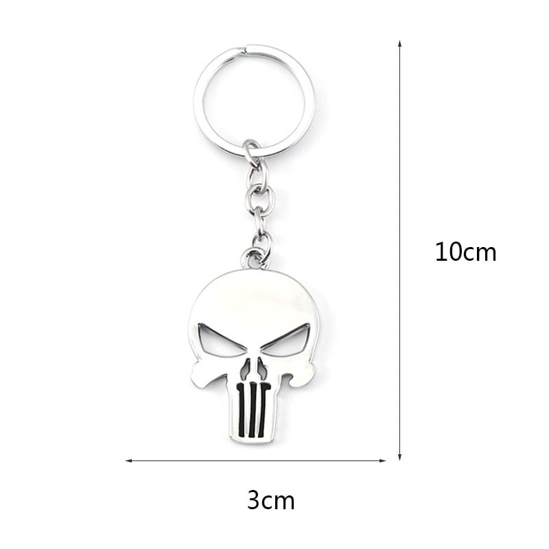 Kreatív autós kulcstartó Ghost Skull csontváz kulcstartó fém kulcstartó tartó BMW Audi Renault Ford Volvo Toyota Hyundai számára