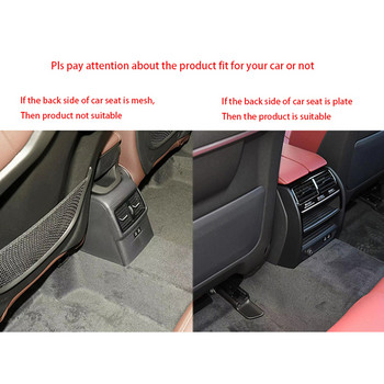 Δερμάτινο αντι-λάκτισμα αυτοκινήτου, προστατευτικό κάλυμμα πλάτης καθίσματος αυτοκινήτου, οργάνωση πλάτης καθίσματος με τσέπες αποθήκευσης για εσωτερικά αξεσουάρ BMW