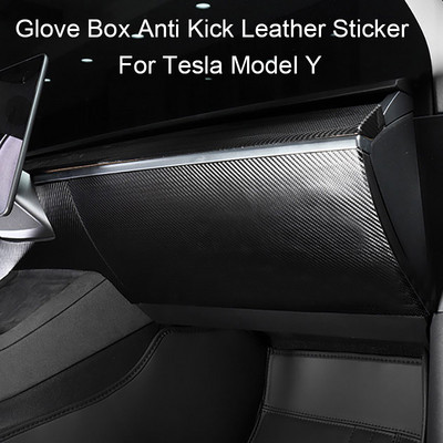 Kesztyűtartó rúgás elleni párna védelem Tesla Model Y oldalsó élfólia 2020-2023 modellhez