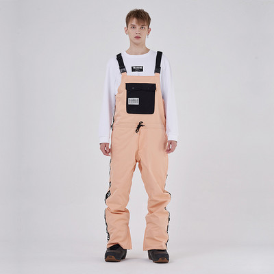 Îmbrăcăminte de iarnă Costum de schi dintr-o bucată Femei Bărbați Pantaloni de snowboard Salopete rezistente la vânt Pantaloni caldi pentru zăpadă Plus Set de schi din bumbac